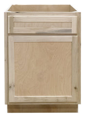 Kitchen Sink Base Cabinet or Unfinished Poplar or Shaker Style or 24 in