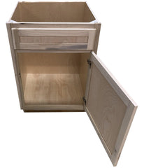 Kitchen Sink Base Cabinet or Unfinished Poplar or Shaker Style or 24 in