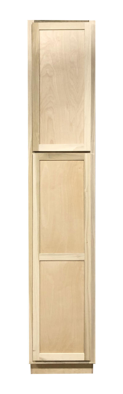 Kitchen Utility Pantry Cabinet or Unfinished Poplar or Shaker Style or 7 x 24 x 24