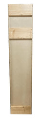 Kitchen Utility Pantry Cabinet or Unfinished Poplar or Shaker Style or 84x18x24 in