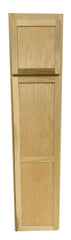 Kitchen Utility Pantry Cabinet or Unfinished Poplar or Shaker Style or 84x18x24 in