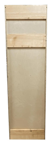 Kitchen Utility Pantry Cabinet or Unfinished Poplar or Shaker Style or 84x30x24 in