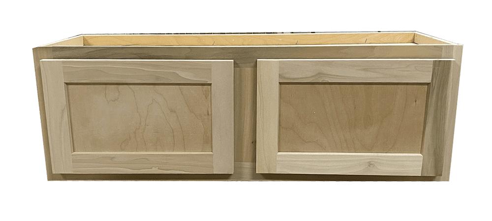 Kitchen Wall Cabinet or Unfinished Poplar or 33x12x12 in