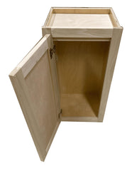 Kitchen Wall Cabinet or Unfinished Poplar or Shaker Style or 12x30x12 in