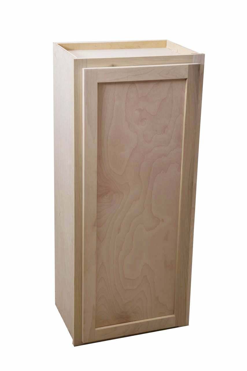 Kitchen Wall Cabinet or Unfinished Poplar or Shaker Style or 21x42x12 in