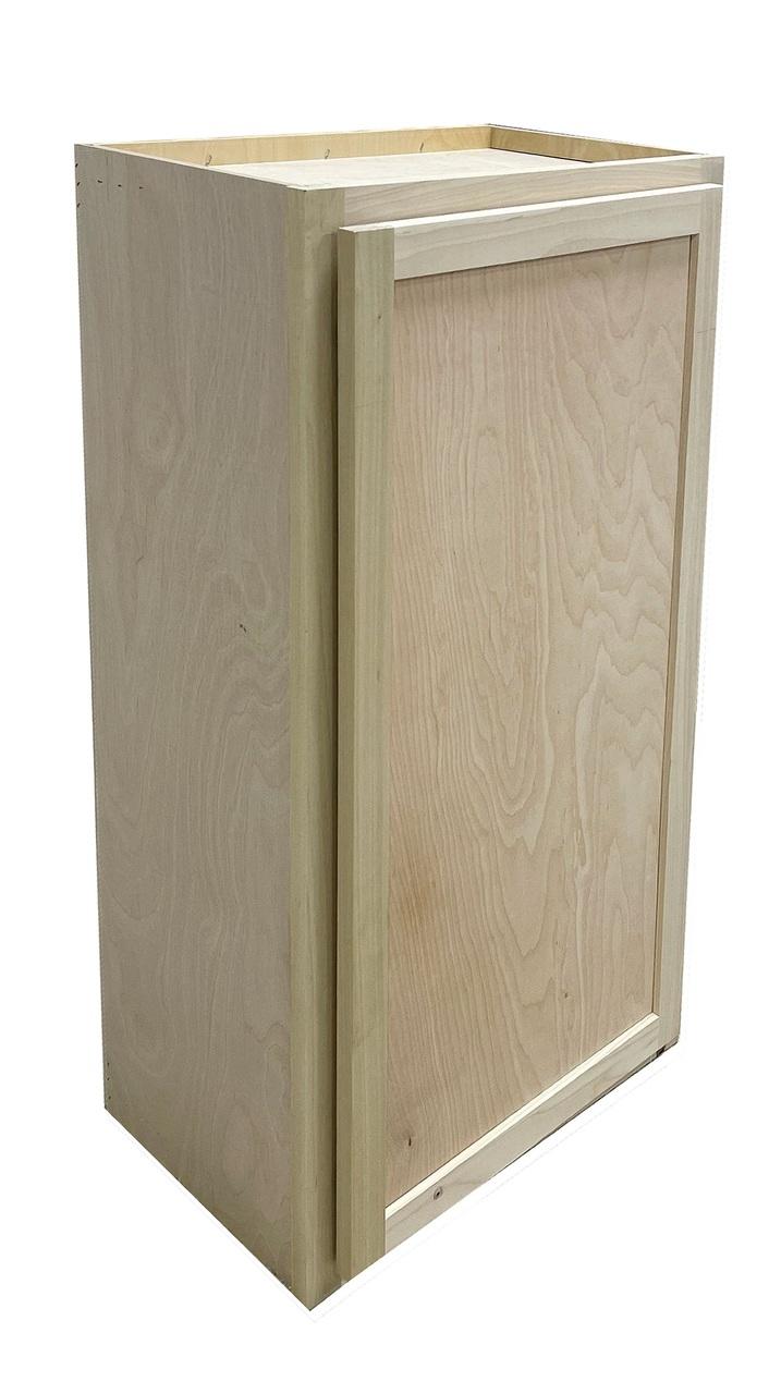 Kitchen Wall Cabinet or Unfinished Poplar or Shaker Style or 24 in x 42 in x 12 in