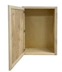 Kitchen Wall Cabinet or Unfinished Poplar or Shaker Style or 24 in x 42 in x 12 in