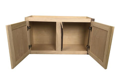 Kitchen Wall Cabinet or Unfinished Poplar or Shaker Style or 30x18x12 in