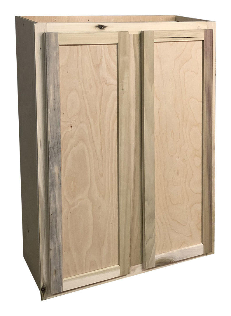 Kitchen Wall Cabinet or Unfinished Poplar or Shaker Style or 30x42x12 in