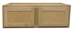 Kitchen Wall Cabinet or Unfinished Poplar or Shaker Style or 36x12x24 in