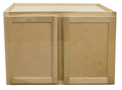 Kitchen Wall Cabinet or Unfinished Poplar or Shaker Style or 36x24x12 in