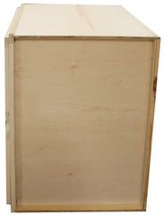 Kitchen Wall Cabinet or Unfinished Poplar or Shaker Style or 36x24x12 in