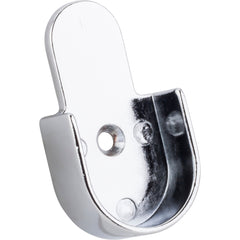 Chrome Open Knock-In Mounting Bracket for 1" and 1-1/16" Round Closet Rods