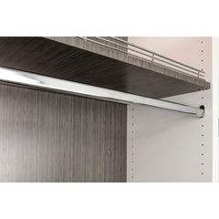 10 Chrome 19/32"x1-3/16"x92" Oval Steel Closet Rods