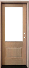 3/0x6/8 Hemlock Prehung Front Door With 3/4 Lite