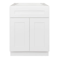 LessCare Vanity Sink Base Cabinet 24 x 21 x 34.5 | LessCare Alpina White