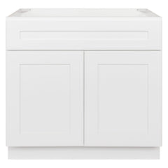 LessCare Vanity Sink Base Cabinet 36 x 21 x 34.5 | LessCare Alpina White