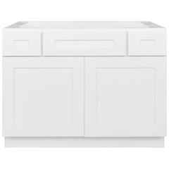 LessCare Vanity Sink Base Cabinet 42 x 21 x 34.5 | LessCare Alpina White