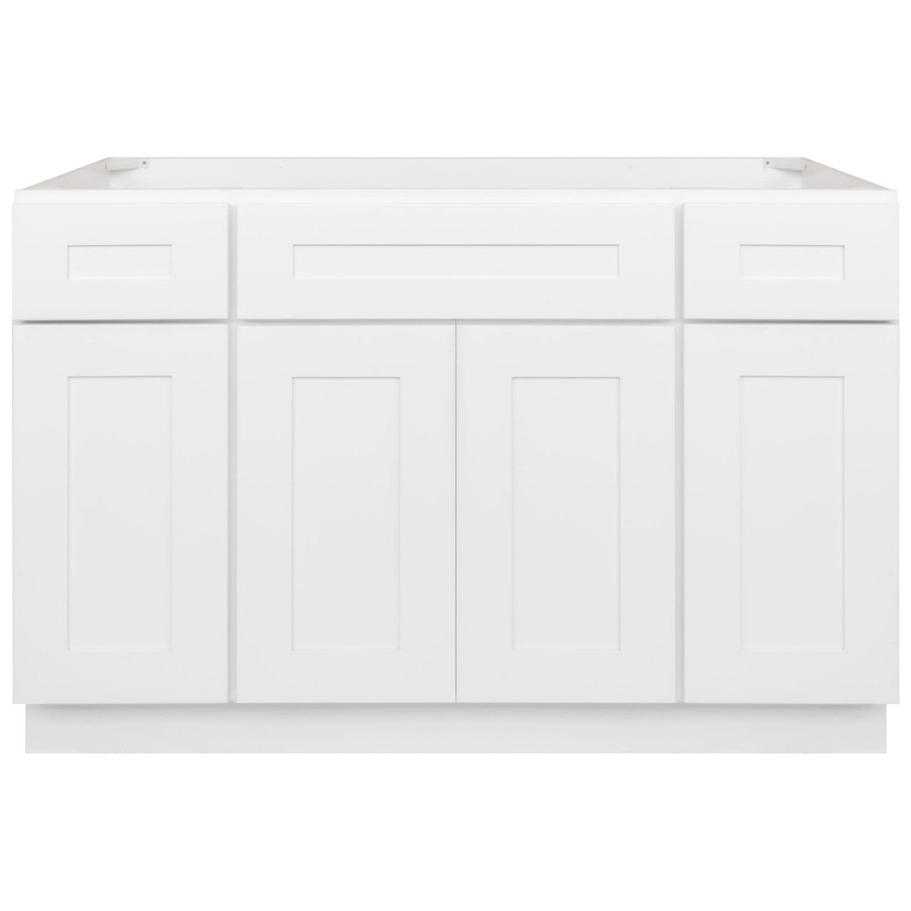 LessCare Vanity Sink Base Cabinet 48 x 21 x 34.5 | LessCare Alpina White