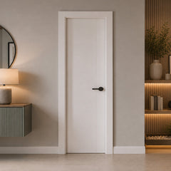 24 in. x 80 in. Berkley Honeycomb Core Primed White MDF Prehung Interior Door