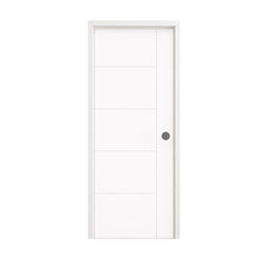 30 in. x 80 in. Berkley Honeycomb Core Primed White MDF Prehung Interior Door