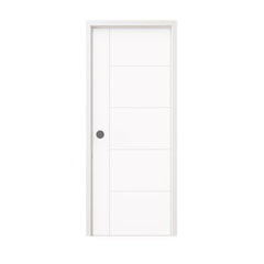 30 in. x 80 in. Berkley Honeycomb Core Primed White MDF Prehung Interior Door