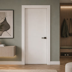 32 in. x 80 in. Berkley Honeycomb Core Primed White MDF Prehung Interior Door