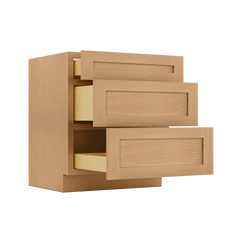 Linen Range Base Kitchen Cabinet LRB30 Shaker Toffee 30 in. width 34.5 in. height 24 in. depth - Kitchen Cabinets