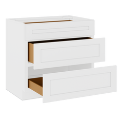 Linen Range Base Kitchen Cabinet LRB36 Alpina White LessCare 36 in. width 34.5 in. height 24 in. depth - Kitchen