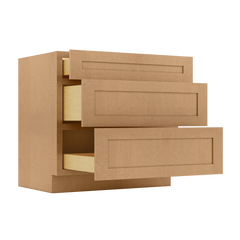 Linen Range Base Kitchen Cabinet LRB36 Shaker Toffee 36 in. width 34.5 in. height 24 in. depth - Kitchen Cabinets