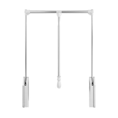 Polished Chrome Soft-close Expandable Wardrobe Lift for 25-1/2" - 35" Openings