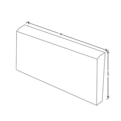 Fabuwood Allure Luxe Izel Blue 96" W X 5 1/2" H X 3/4" D Base Board Molding
