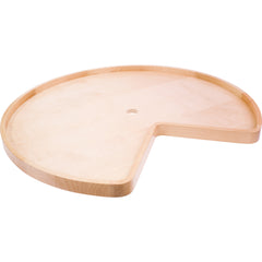 24" Kidney Wood Lazy Susan Individual Shelf with Hole