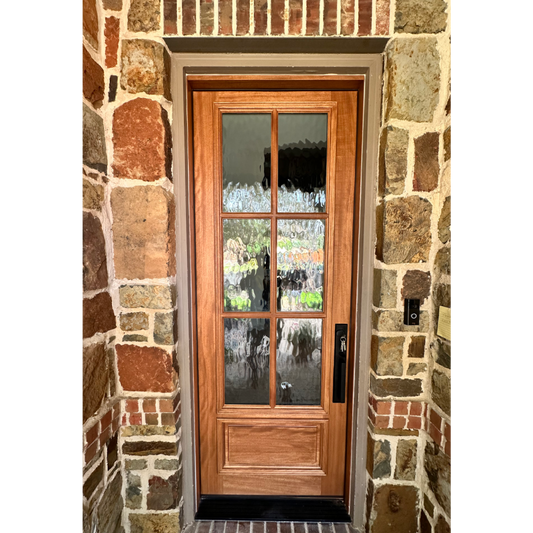 3/0x8/0 Exterior Mahogany Prehung Single Door With 6 Lites
