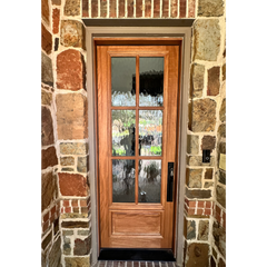 3/0x8/0 Exterior Mahogany Prehung Single Door With 6 Lites