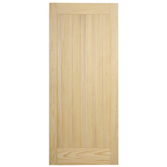 36" One Panel Clear Pine Interior Barn Door