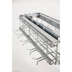 Polished Chrome STORAGE WITH STYLE® Soft-close Hanging Pan Pullout