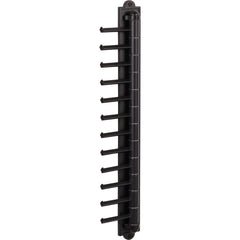 Matte Black 12-Hook Cascading Tie Organizer