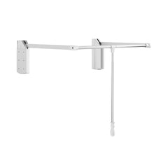 Polished Chrome Soft-close Expandable Wardrobe Lift for 33" - 48" Openings