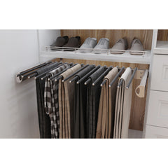 Satin Nickel 24" Wide Pant Rack