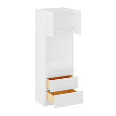 Oven Kitchen Cabinet OC3090 Alpina White LessCare 30 in. width 90 in. height 24 in. depth - Kitchen Cabinets
