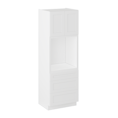 Oven Kitchen Cabinet OC3090 Alpina White LessCare 30 in. width 90 in. height 24 in. depth - Kitchen Cabinets