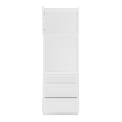 Oven Kitchen Cabinet OC3090 Alpina White LessCare 30 in. width 90 in. height 24 in. depth - Kitchen Cabinets