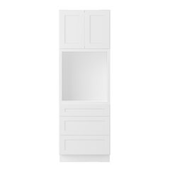 Oven Kitchen Cabinet OC3090 Alpina White LessCare 30 in. width 90 in. height 24 in. depth - Kitchen Cabinets