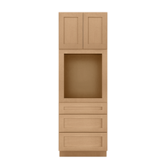 Oven Kitchen Cabinet OC3090 Shaker Toffee 30 in. width 90 in. height 24 in. depth - Kitchen Cabinets