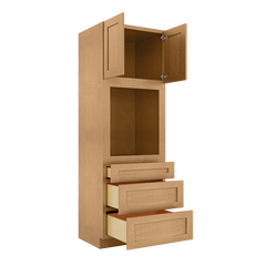 Oven Kitchen Cabinet OC3090 Shaker Toffee 30 in. width 90 in. height 24 in. depth - Kitchen Cabinets
