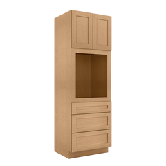 Oven Kitchen Cabinet OC3090 Shaker Toffee 30 in. width 90 in. height 24 in. depth - Kitchen Cabinets