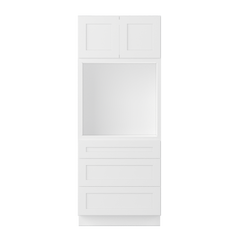 Oven Kitchen Cabinet OC3384 Alpina White LessCare 33 in. width 84 in. height 24 in. depth - Kitchen Cabinets