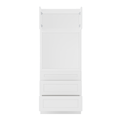 Oven Kitchen Cabinet OC3384 Alpina White LessCare 33 in. width 84 in. height 24 in. depth - Kitchen Cabinets