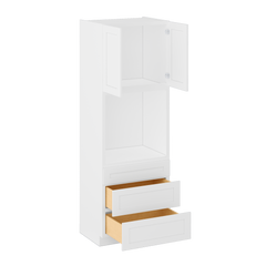 Oven Kitchen Cabinet OC3396 Alpina White LessCare 33 in. width 96 in. height 24 in. depth - Kitchen Cabinets